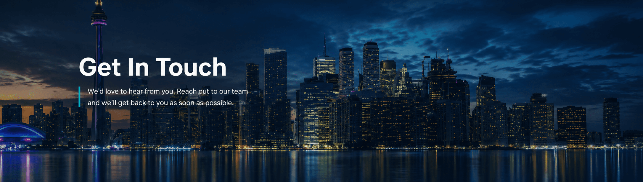 Contact Us Banner